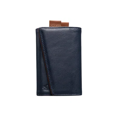 The Frenchie Co. Men's Blue Leather Speed Wallet - Ultra Navy
