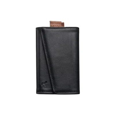 The Frenchie Co. Men's Leather Speed Wallet - Black Tan
