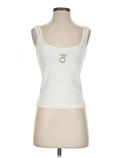 The Frolic Tank Top Ivory Strapless Neckline Tops