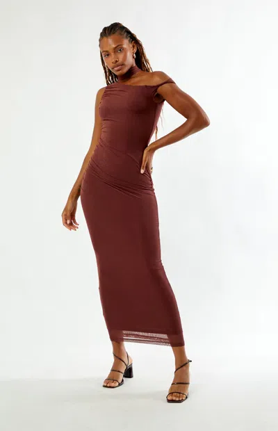 The Frolic Women's Olive Maxi Dress In Plum In Brown