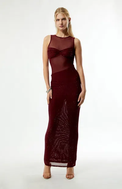 The Frolic Women's Tracey Maxi Dress In Burgundy