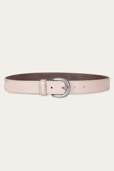 The Frye Company 30mm Belt W/ Contrast Stitching In Rosa