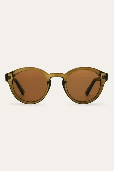 The Frye Company Blake Sunglasses In Crystal Green
