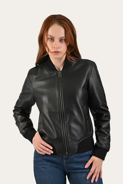 The Frye Company Bolton Bomber Jacket In Black