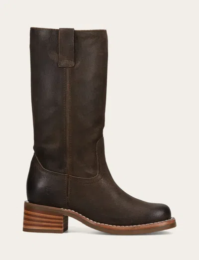 The Frye Company Campus 12r Boots In Chocolate