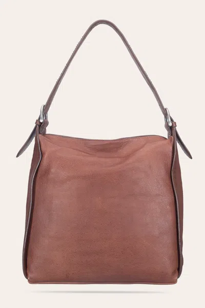 The Frye Company Carla Studded Hobo In Brown