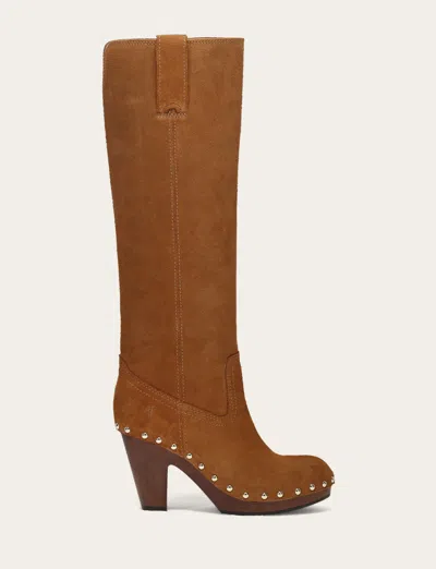 The Frye Company Cindy Pull On Boots In Caramel
