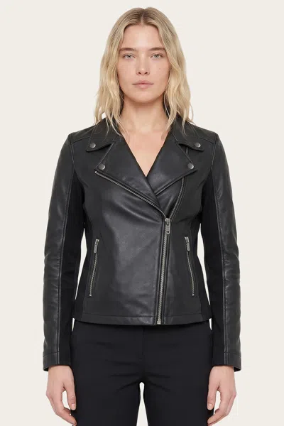 The Frye Company Delancey Double Rider Jacket In Black