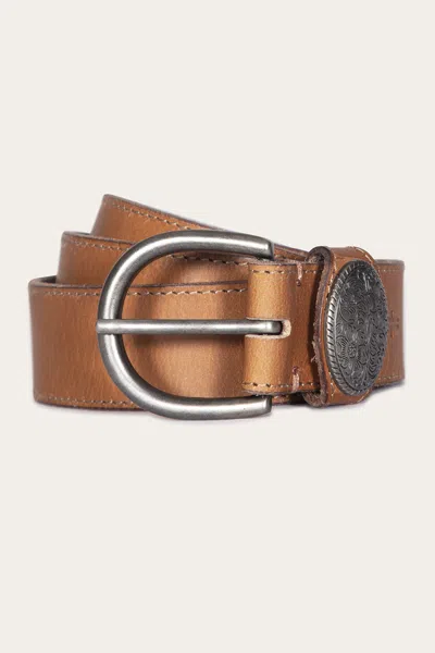 The Frye Company Frye 35 Mm Belt With Concho On Loop