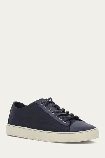 The Frye Company Frye Astor Cap Toe Low Lace Sneaker In Indigo
