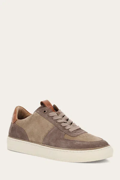 The Frye Company Frye Astor Low Lace Court Sneaker In Mushroom