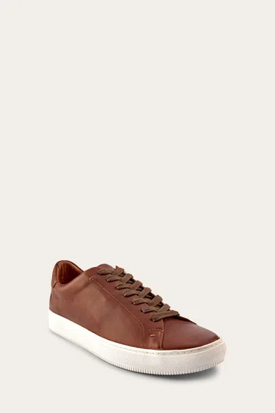 The Frye Company Frye Astor Low Lace Sneaker In Caramel