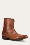 The Frye Company Frye Austin Inside Zip Boots In Cognac