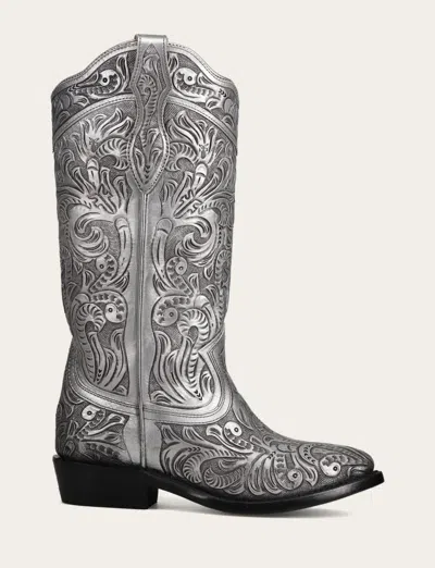 The Frye Company Frye Billy Daisy Pull On Boots In Gray