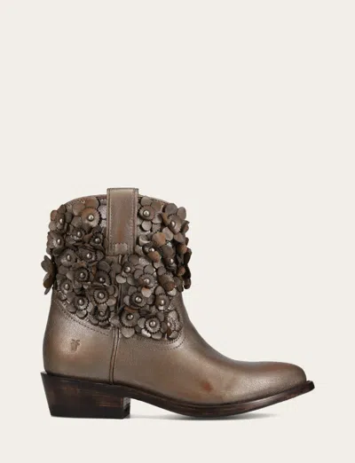 The Frye Company Frye Billy Flower Booties In Brown