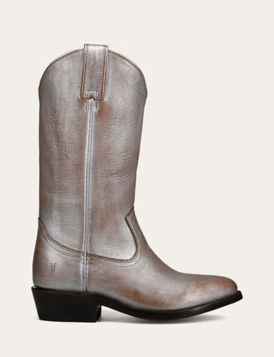 The Frye Company Frye Billy Pull On Boots In Silver