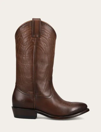 The Frye Company Frye Billy Pull On Deco Stitch Tall Boots In Bourbon