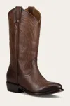 The Frye Company Frye Billy Pull On Deco Stitch Tall Boots In Bourbon