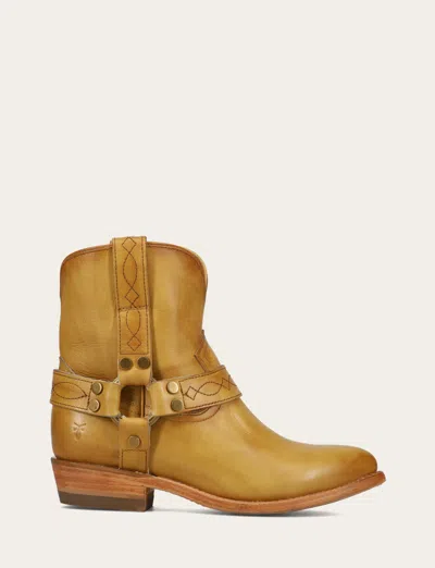The Frye Company Frye Billy Short Harness Booties In Yellow
