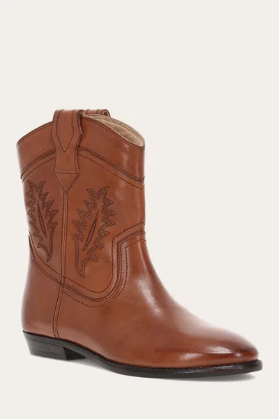 The Frye Company Frye Blair Western Deco Western Boots In Cinnamon