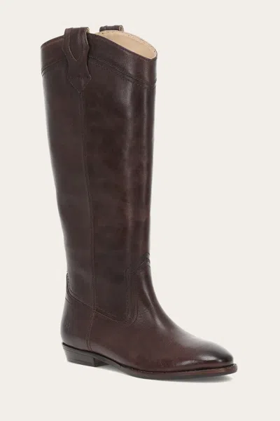 The Frye Company Frye Blair Western Tall Boots In Chocolate