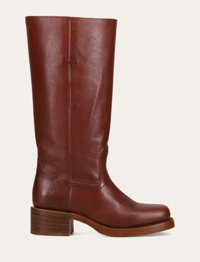 The Frye Company Frye Campus 14l Wide Calf Boots In Brown