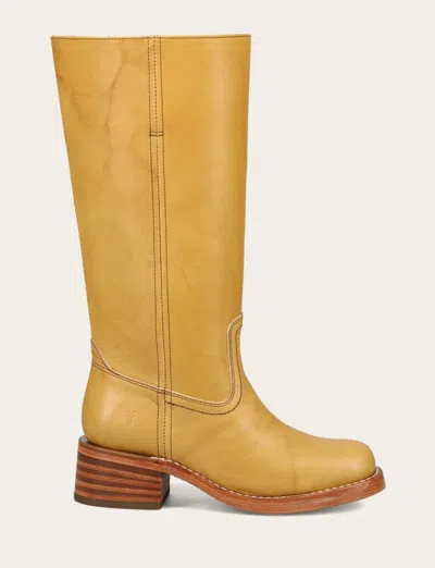 The Frye Company Frye Campus 14l Wide Calf Boots In Brown