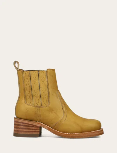 The Frye Company Frye Campus Chelsea Womens Booties In Yellow