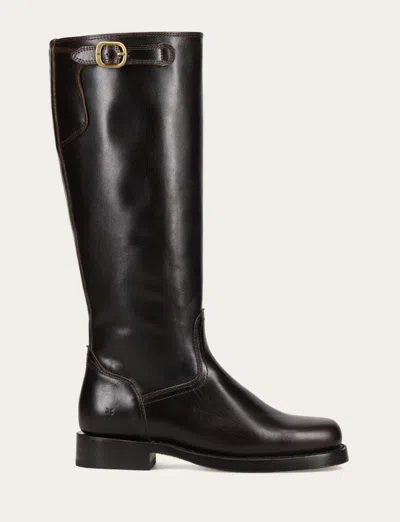 The Frye Company Frye Campus Low Heel Tall Riding Boots In Black