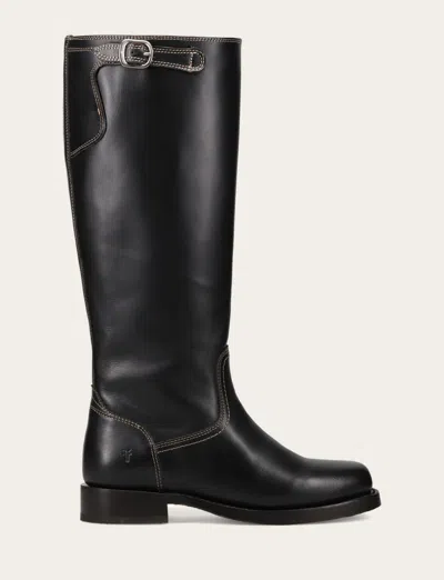 The Frye Company Frye Campus Low Heel Tall Riding Boots In Black