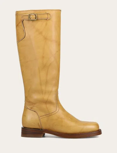 The Frye Company Frye Campus Low Heel Tall Riding Boots In Multi