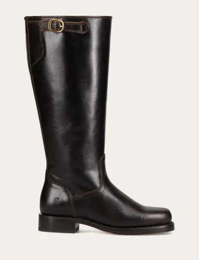 The Frye Company Frye Campus Low Heel Tall Riding Wide Calf Boots In Multi