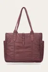 The Frye Company Frye Campus Tote In Burgundy