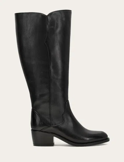 The Frye Company Frye Carson 2 Piping Tall Wide Calf Boots In Black