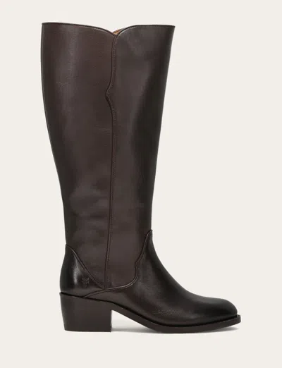 The Frye Company Frye Carson 2 Piping Tall Wide Calf Boots In Brown