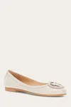 The Frye Company Frye Carson Logo Ballet Flats In Ivory