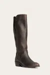 The Frye Company Frye Carson Piping Tall Boots In Antiqued Black