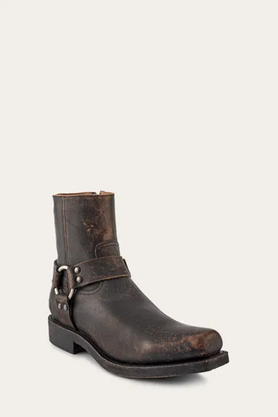 The Frye Company Frye Conway Harness Moto Boots In Antiqued Black