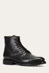 The Frye Company Frye Dylan Lace-up Boots In Black Scotchgrain