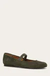 The Frye Company Frye Emma Elastic Mary Jane Flats In Green