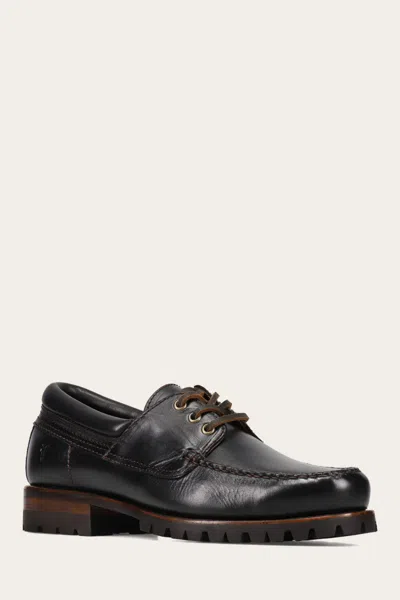 The Frye Company Frye Hudson Campmoc Lug Loafers In Black