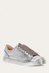 The Frye Company Frye Ivy Court Low Lace Sneaker Sneaker In Silver Mirror