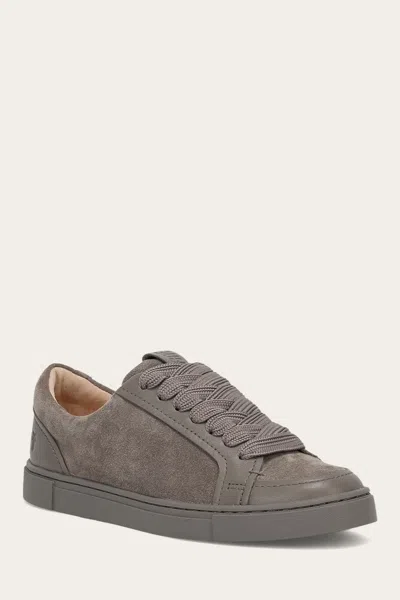 The Frye Company Frye Ivy Court Low Lace Sneaker Sneaker In Steel