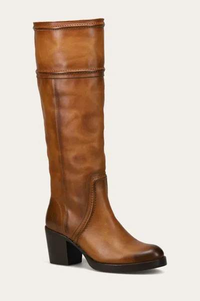 The Frye Company Frye Jean Tall Pull On Tall Boots In Caramel