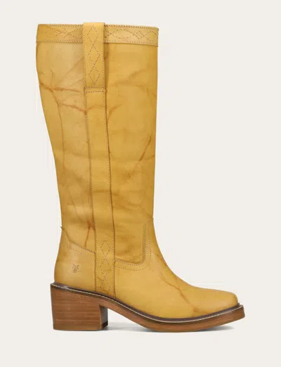 The Frye Company Frye Kate Pull On Wide Calf Boots In Yellow