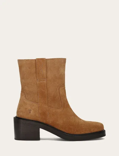 The Frye Company Frye Kate Short Inside Zip Booties In Brown