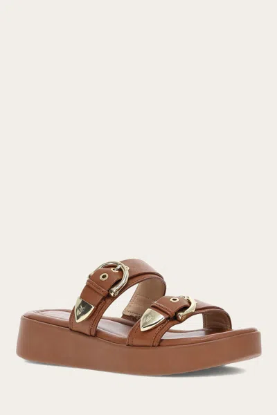 The Frye Company Frye Maya Buckle Sandal Sandals In Dark Latte