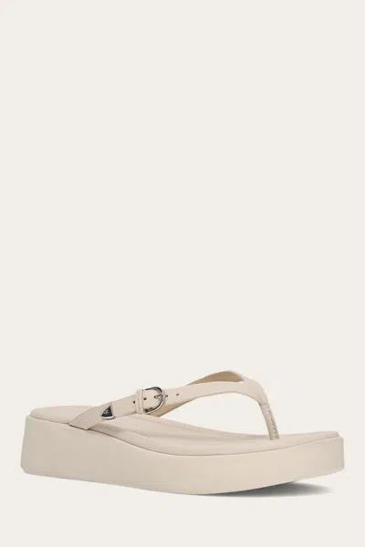 The Frye Company Frye Maya Buckle Thong Sandal Sandals In Ivory