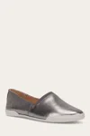 The Frye Company Frye Melanie Slip On Flats In Dark Pewter