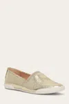 The Frye Company Frye Melanie Slip On Flats In Gold Mirror